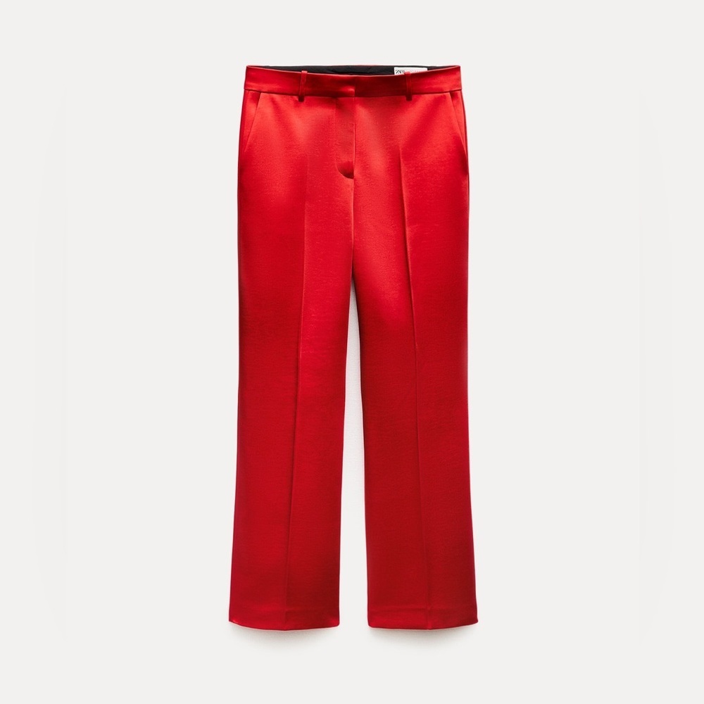 NWT Zara Heavyweight Satin Pants Size‎ M